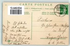 9050 Appenzell 1912 Prägedruck Kirche Blumen