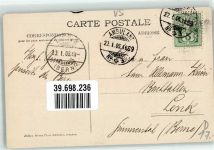 3960 Sierre 1906 - Schloss Vidomnes Bahnpost Strecke 3 Zug 1689