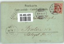 6000 Luzern Lucerne Mondschein Bahnpost Zug 272