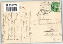 6460 Altdorf UR 1909 Gebrauchsspuren Bauern beim Pflügen Frühlingsstimmung Ort lt. Stempel