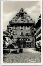 6300 Zug Zugo Gebrauchsspuren Hotel Ochsen, Brunnen, Kolinplatz