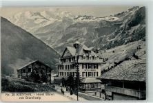 3723 Kiental 1921 - Hotel Bären Blümlisalp Bahnpost 1303