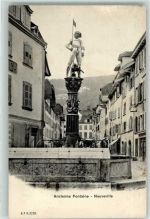 2520 La Neuveville 1909 - Ancienne Fontaine