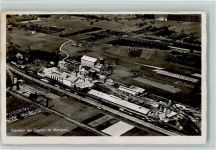 1920 Martigny 1942 Foto AK Fabrik des Engrais - Luftbild Swissair