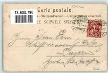 6000 Luzern Lucerne 1899 Gebrauchsspuren Champagner Büffet Fritschi Ball Ort lt. Stempel Lithographie