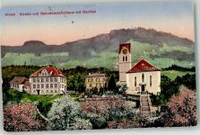 8340 Hinwil - Kirche Schulhaus Bachtel