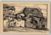 8200 Schaffhausen Sciaffusa Künstlerkarte sign. Steinmann Buchthalen