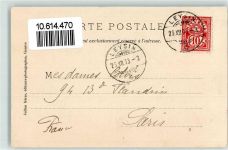 1854 Leysin 1903 - Bauern mit Kühen Ort lt. Stempel