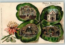 8717 Benken SG Prägedruck Maria Bildstein Grotte Oelberg Weihnachtsgrotte Inneres d. Kapelle