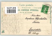 8717 Benken SG Prägedruck Maria Bildstein Grotte Oelberg Weihnachtsgrotte Inneres d. Kapelle