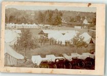 Exerzierplatz Kutschen Zeltlager Militär Schweiz Gebrauchsspuren