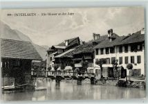 3800 Interlaken - Alte Häuser an der Aare