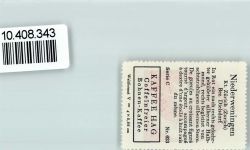 8166 Niederweningen - Vignette Wappen Kaffee Hag ca 1920-1940 Mond Stern