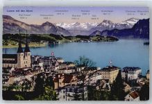 6000 Luzern Lucerne - Gesamtansicht, Bergkette AKU2