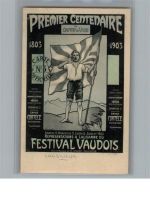 Lausanne (CH) Werbekarte für Festival Vaudois