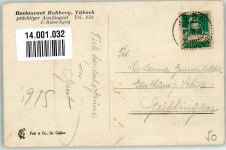 9327 Tübach 1930 Foto AK Gasthaus Ruhberg Kirche