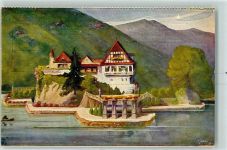 6354 Vitznau Künstlerkarte Schlössli Hohenfels sign.