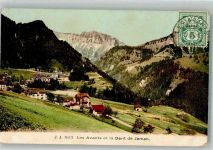 1833 Les Avants 1906 Foto AK Briefmarke Bildseite