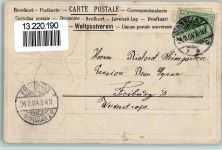 8200 Schaffhausen Sciaffusa 1904 Passepartout Prägedruck Frau Tracht Rheinfall Lithographie