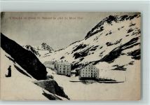 Grand-St-Bernard - L'Hospice du Grand St. Bernard au pied du Mont Mort Winter