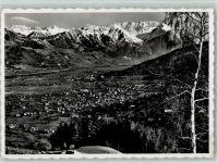 9472 Grabs - Blick vom Zollhaus Gamserberg auf Grabs Buchs Vaduz und die Thätikonkette