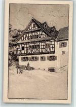 1912 Künstlerkarte An der Klosbachstraße, Verlag Künzli-Tobler 7074 AK