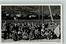 8483 Kollbrunn Weissenthal 1940-50 Foto AK Kindergruppe von dem Ferienheim , sehr gute Erhaltung AK