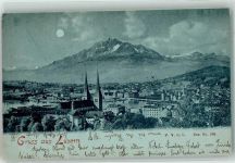 6000 Luzern Lucerne 1898 Mondschein