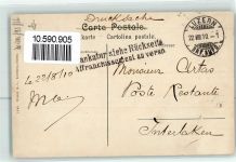 6000 Luzern Lucerne 1910 - Bahnlinie Ort lt. Stempel