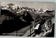 Schynige-Platte-Bahn 1951 Foto AK Bergbahn Jungfrau Breithorn