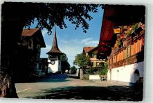 3713 Reichenbach im Kandertal - Dorfplatz Kirche Hotel Kreuz und Bären