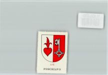 7742 Poschiavo - Vignette Wappen Kaffee Hag ca 1920-1940