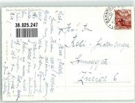 7050 Innerarosa Arosa Foto AK Winter Bahnpost Zug 520