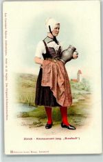 Trachtenfrau aus dem Knonaueramt Burefeufi Tracht Schweiz