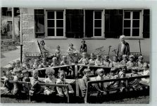 9055 Bühler Foto AK Kindergarten Kinder Ort handschriftl.