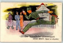 Andermatt Soldaten Humor Karikatur Feldpost Kaserne Militär Schweiz