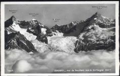 um 1950/60 - Zermatt: Schweiz, Gebirge, Gabelhorn, Trifthorn, Moming, Wellenkuppe,Perrochet & Phototypie