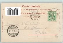 9103 Schwellbrunn 1904 Gebrauchsspuren Bad und Pension Hirschen Waldparkpartie zum Bad Hirschen