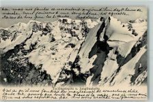 Tschingelspitz 1904 - Jungfraukette