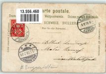 8872 Weesen 1899 Lithographie Berggesicht 7 Churfürsten Wallensee