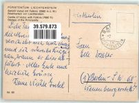 9490 Vaduz - Briefmaken Fürst Franz Josef II. Fürstin Gina Schloss