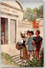 1000 Lausanne Losanna Lithographie Tracht