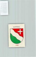 8849 Alpthal - Vignette Wappen Kaffee Hag ca 1920-1940