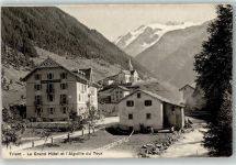 1929 Trient - Le Grand Hotel et l Aiguille du Tour Kirche