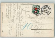 Niederhünigen Nachporto 10 Rappen Phila Schweiz 1914
