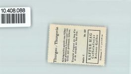 Haidenhaus - Vignette Wappen Kaffee Hag ca 1920-1940 Löwe Thurgau