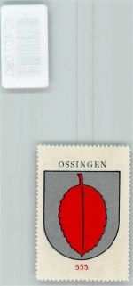 8475 Ossingen Langenmoos - Vignette Wappen Kaffee Hag 1920-1940 Blatt