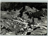 7542 Susch Foto AK Fliegeraufnahme