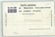 3000 Bern Berne Lithographie Tracht Bernerin am Zeitglockenturm