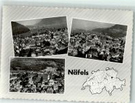 8752 Näfels Foto AK Fliegeraufnahme
